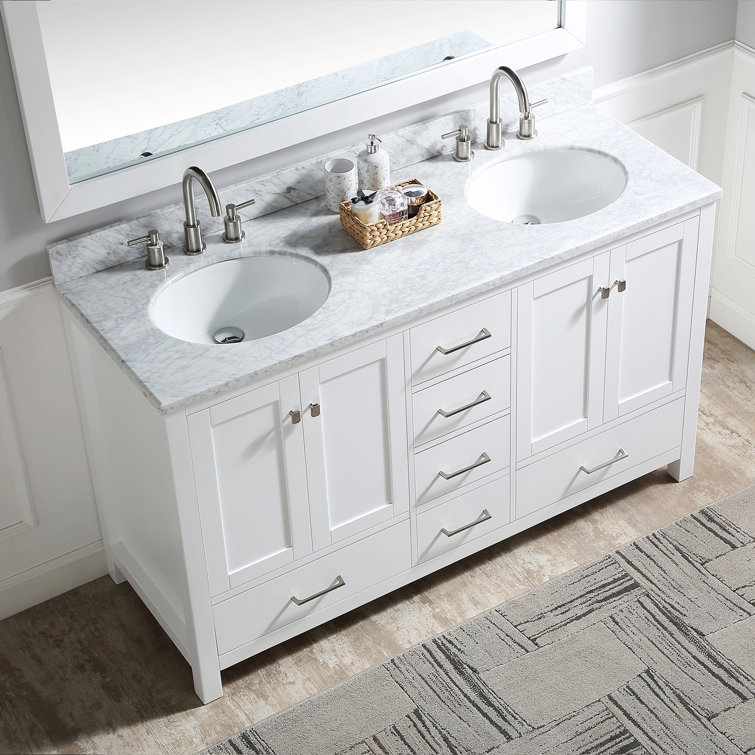 VANITYFAIR 60'' Double Bathroom Vanity Base Only Wayfair